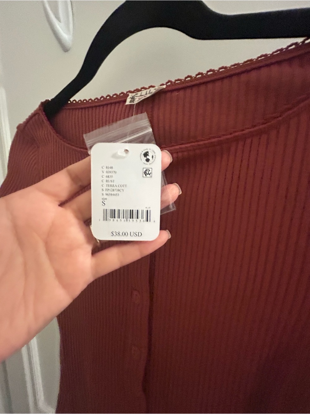 Free people - Ribbed Button top - Picture 4 of 4